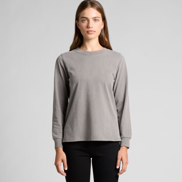 Wo's Heavy Faded L/S Tee Thumbnail
